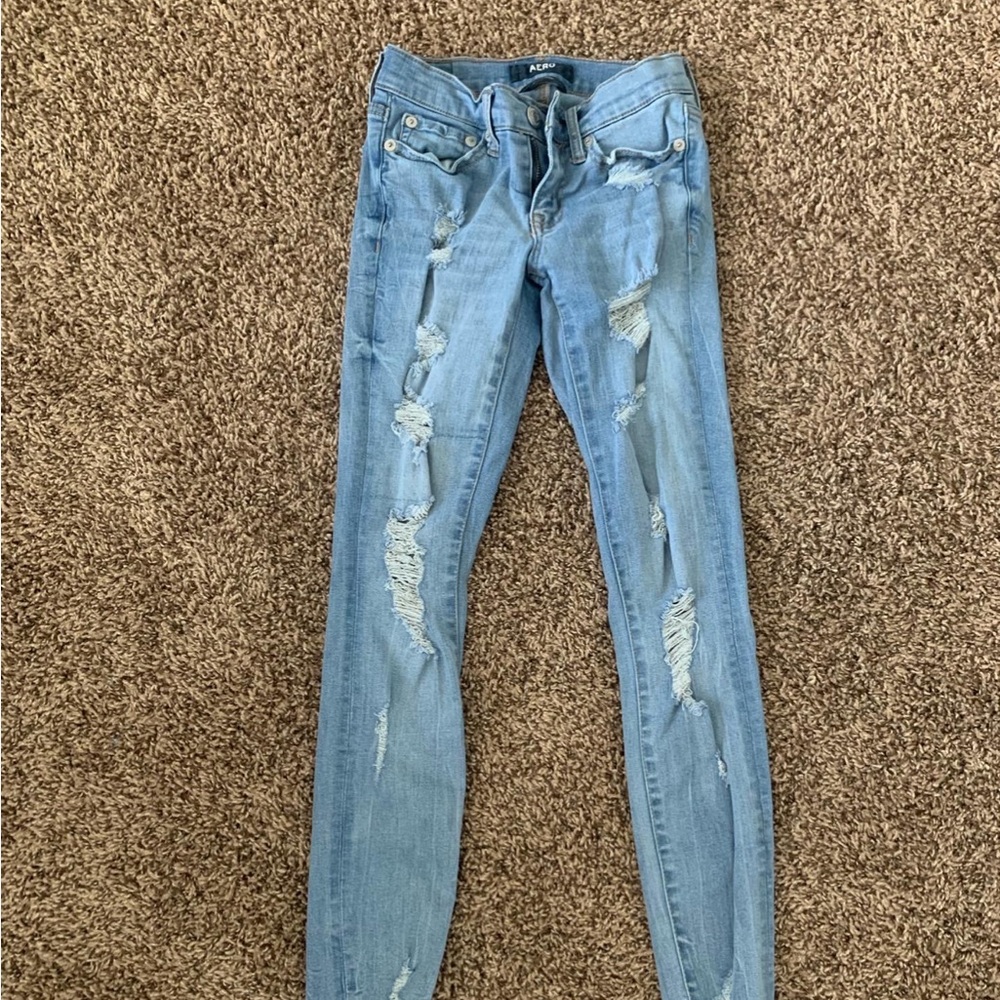 Aeropostale Ripped Skinny Jeans